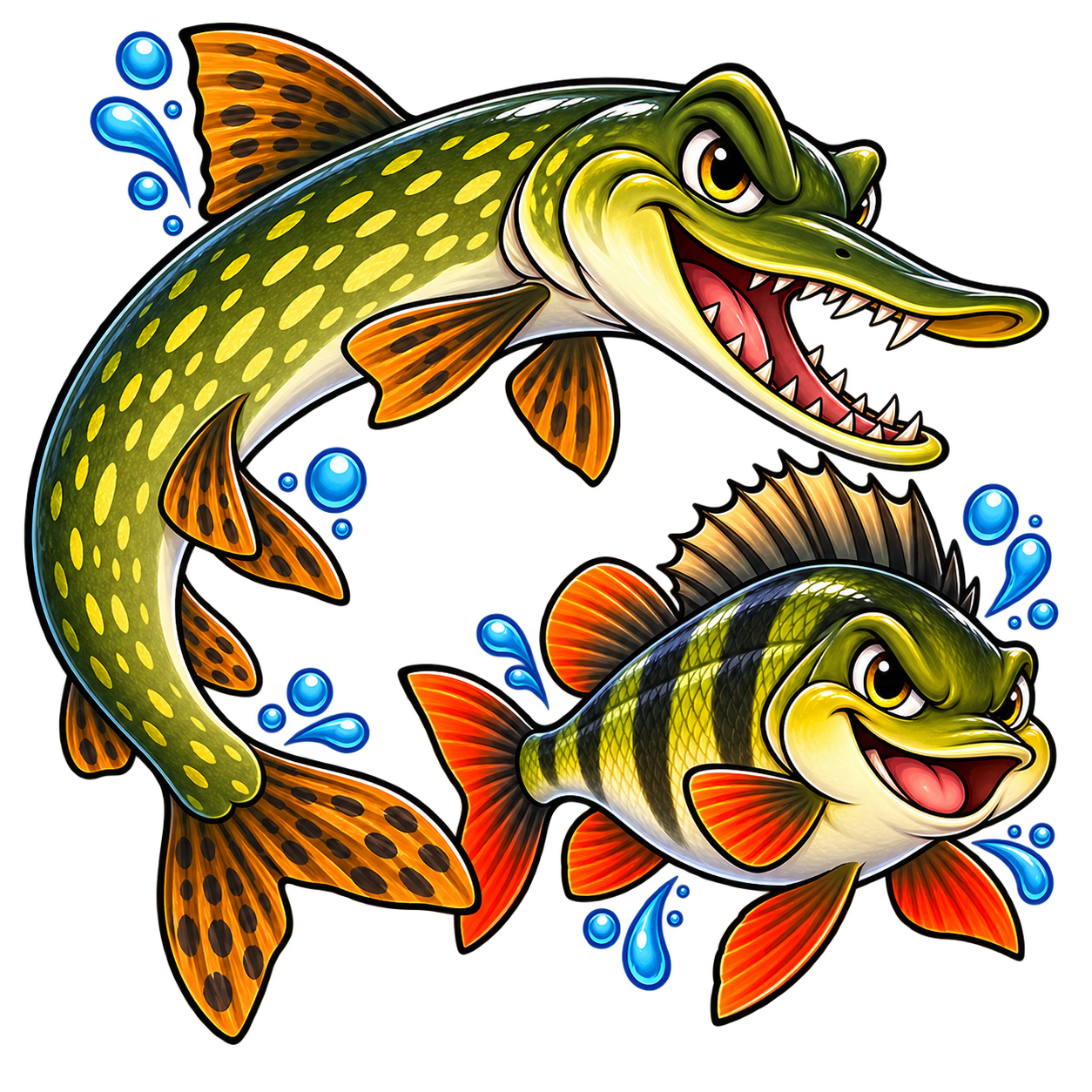 Fishling Pike and Perch card back