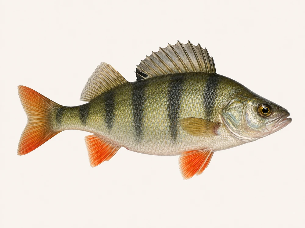 Perch species guide artwork